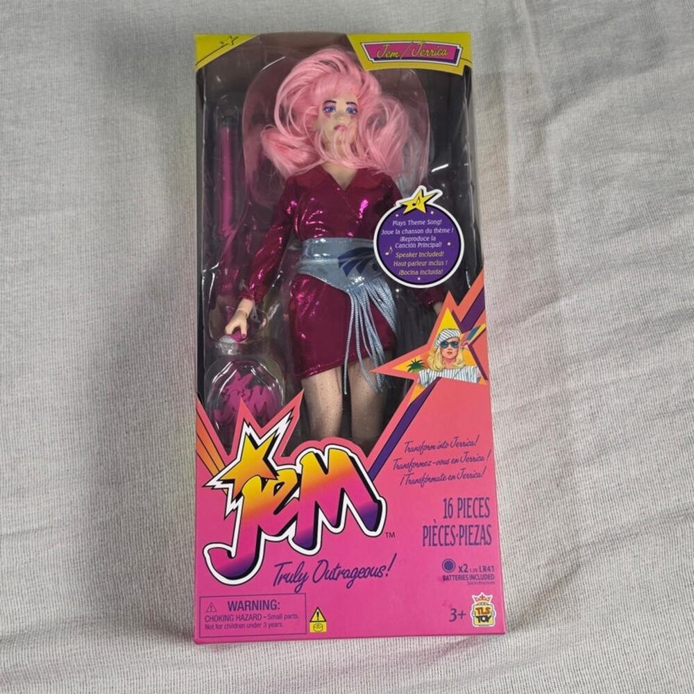 Loyal Subjects Jem Doll Walmart Exclusive Plays Theme Song 16 Pcs NIB